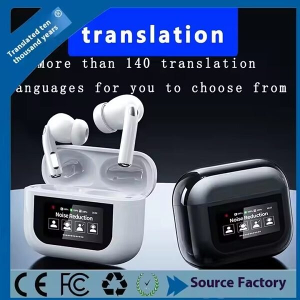 Factory OEM ODM YW06 ANC ENC TWS Earphone True Wireless Earbuds Noise Cancelling Wireless Earbuds with Touch Screen Headphones - 图片 4