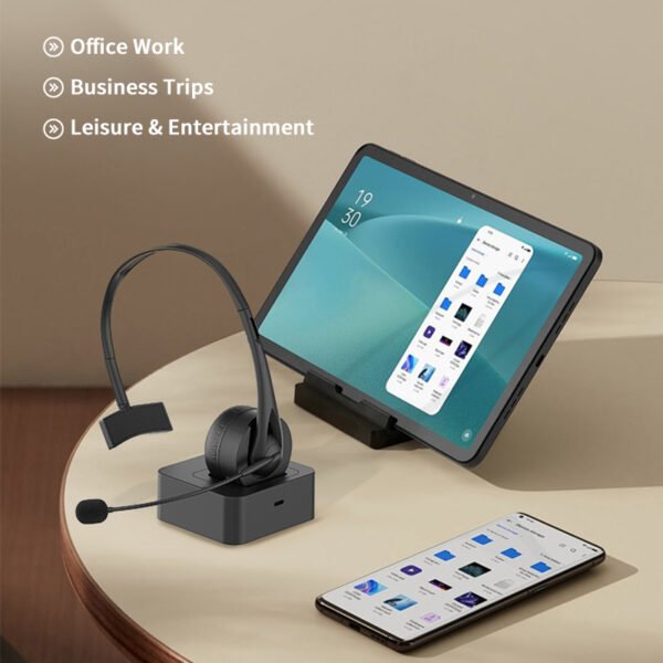 SY-T490 Computer Business Seminar High Quality Lightweight Wireless Headphones for Call Center Offices - 图片 3